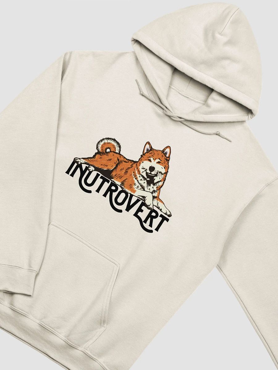 Inutrovert Hooded Sweatshirt of an Akita Inu (Red) | Funny Hoodie for Akita Paw-rents product image (22)