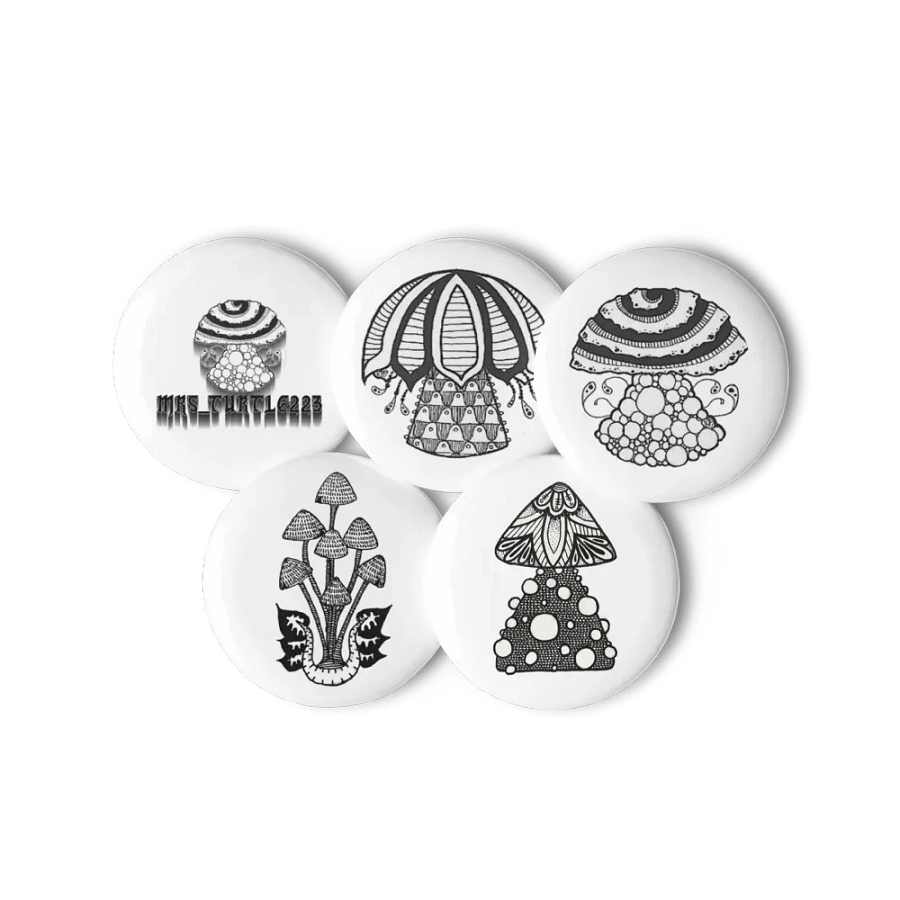Psychedelic Mushroom Pin Button Set product image (11)