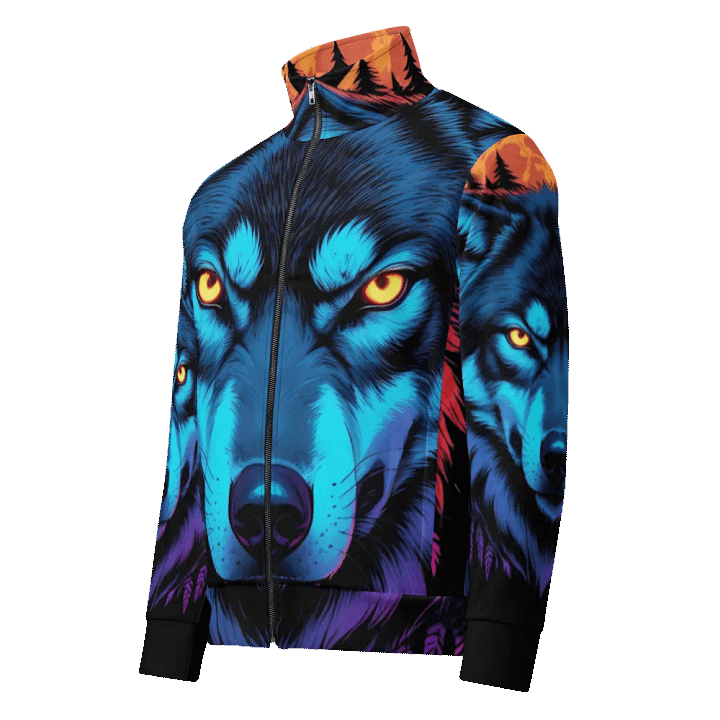 Mystic Wolf Moon all over print unisex track jacket product image (1)