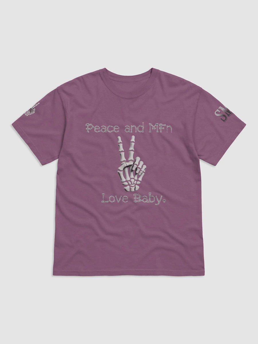 ''Peace & MF'n Love Baby'' Garment-Dyed Heavyweight T-Shirt product image (1)
