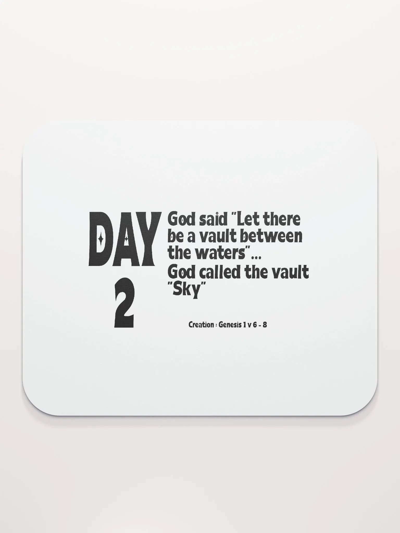 CREATION: DAY 2..Christian, Jesus, faith, God, Bible, Christianity, Jesus Christ, religion, Bible Verse, Love product image (2)
