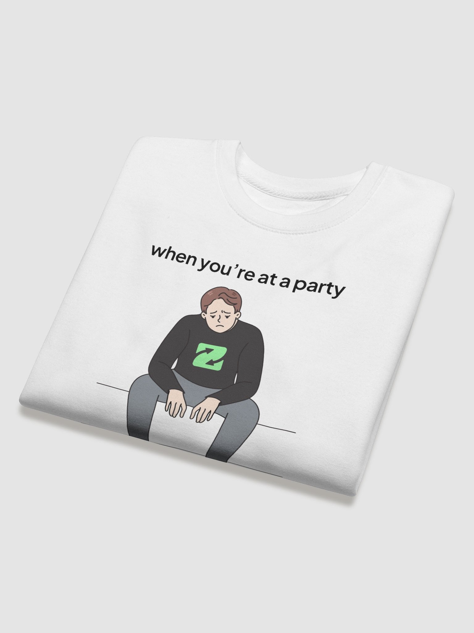 Sad at Party Meme Premium Sweatshirt product image (4)