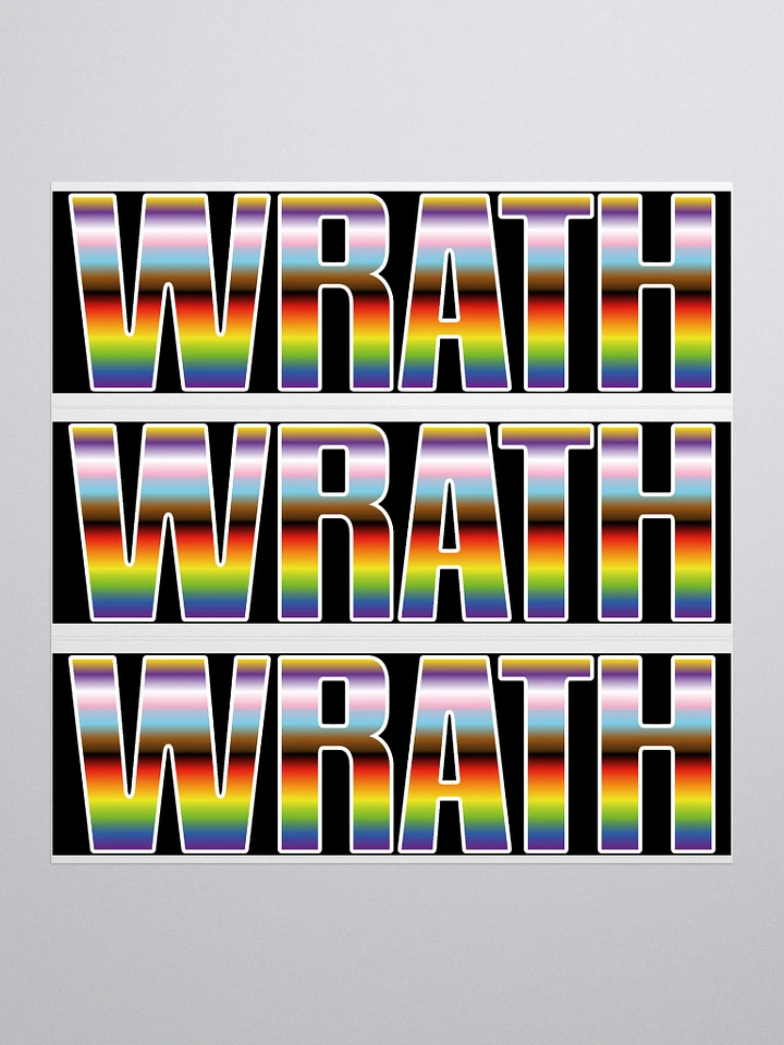 WRATH 2023 stripes bubble free stickers product image (1)