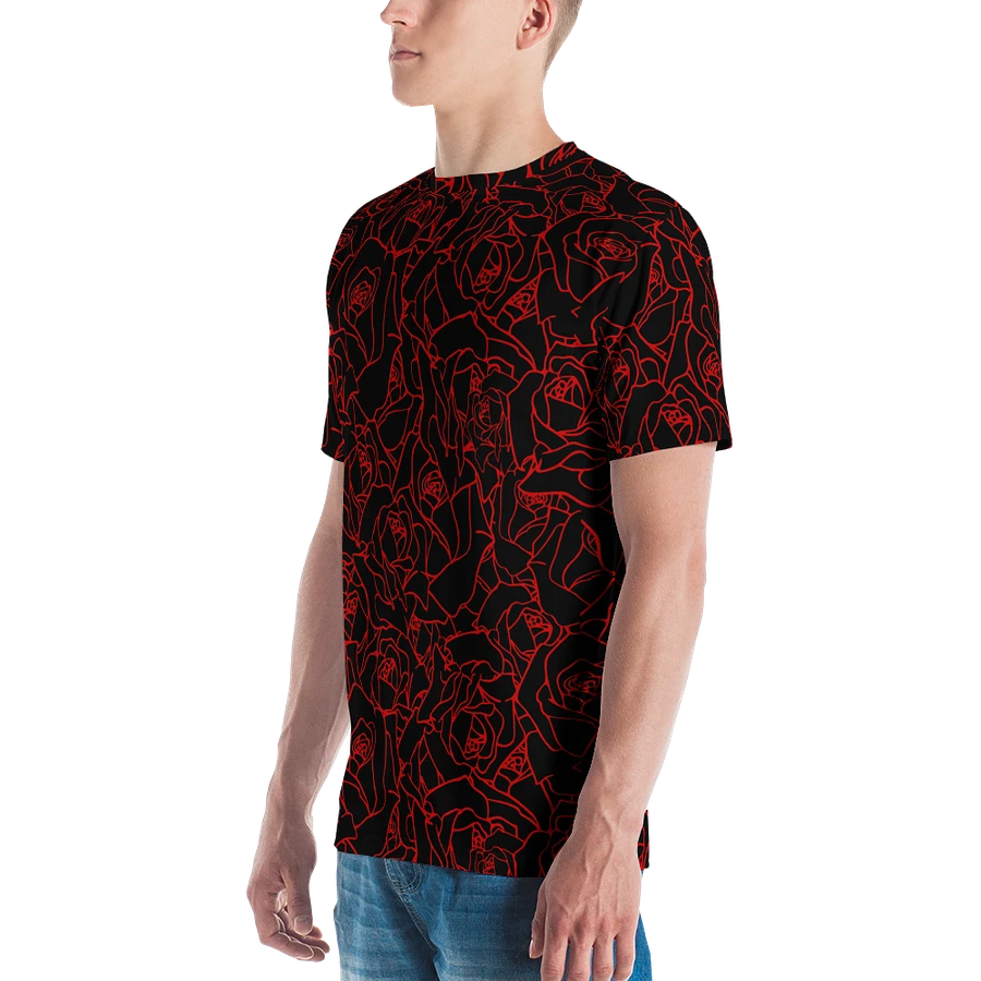 Loads of Roses · black-red crew neck t-shirt product image (18)