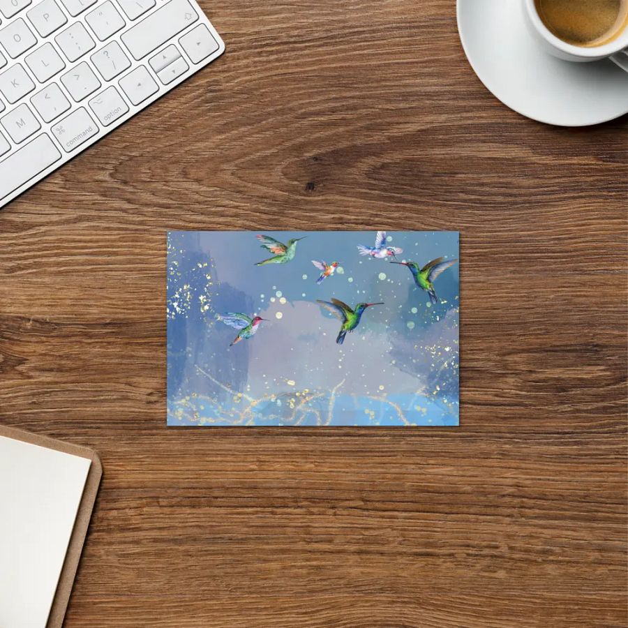 Dreamy Hummingbird Flight Greeting Card product image (8)