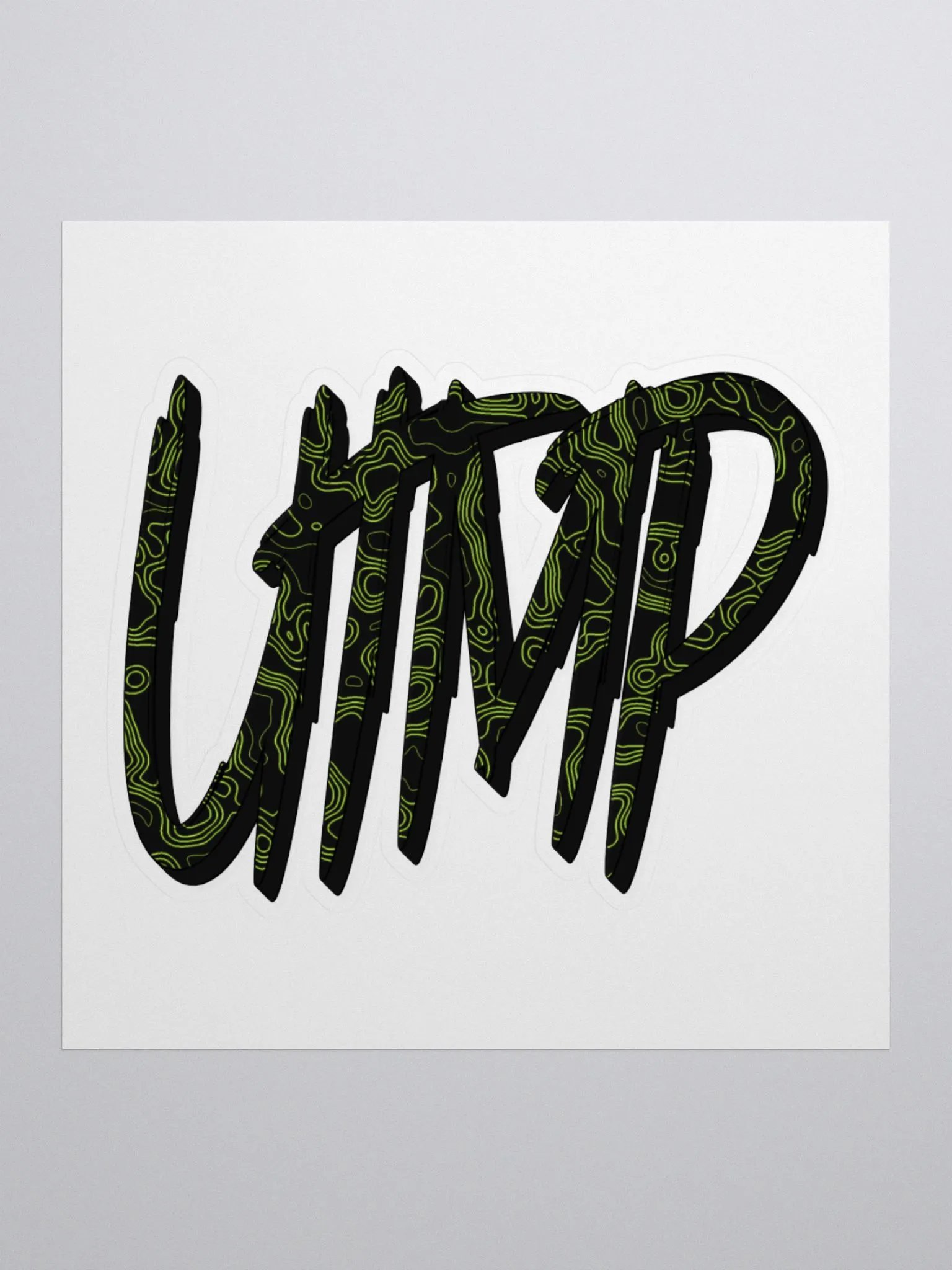 Kiss Cut Sticker - UTMP Logo Topo Stealth product image (2)