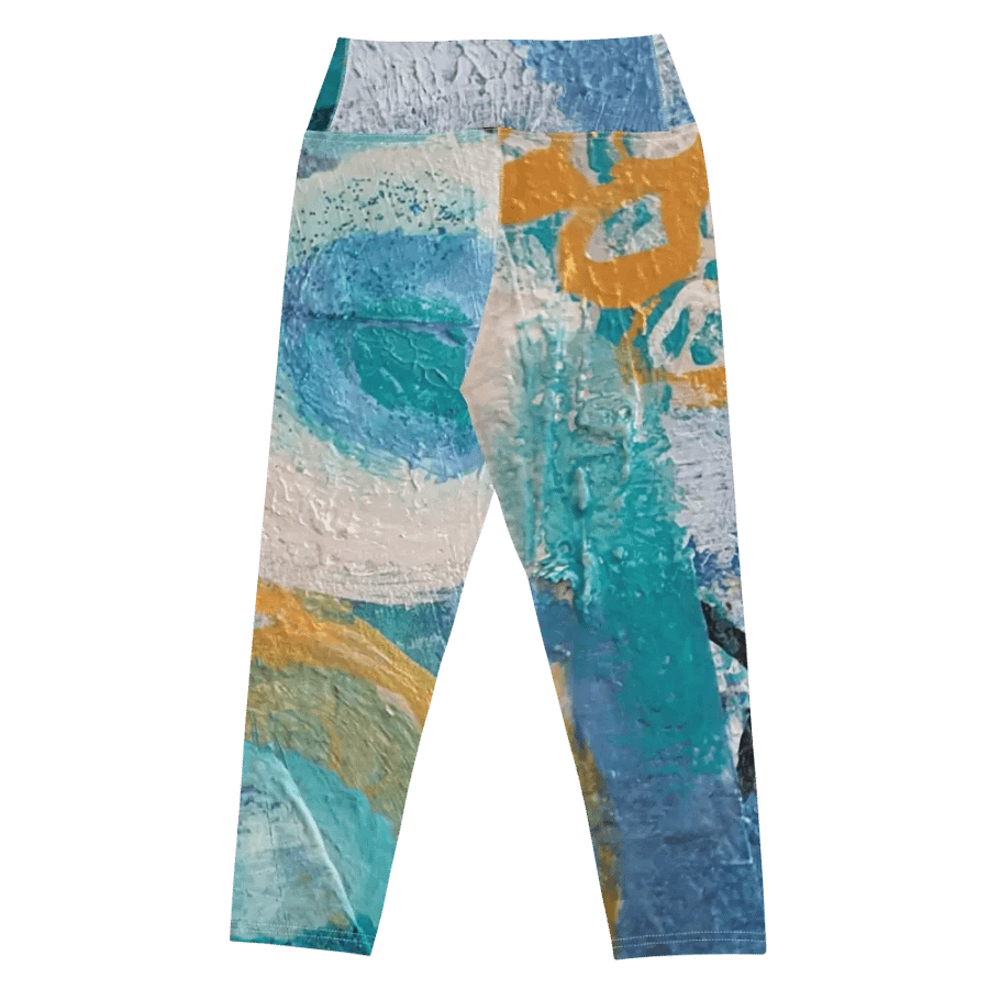 original artwork printed on yoga sports capri legginsg product image (7)
