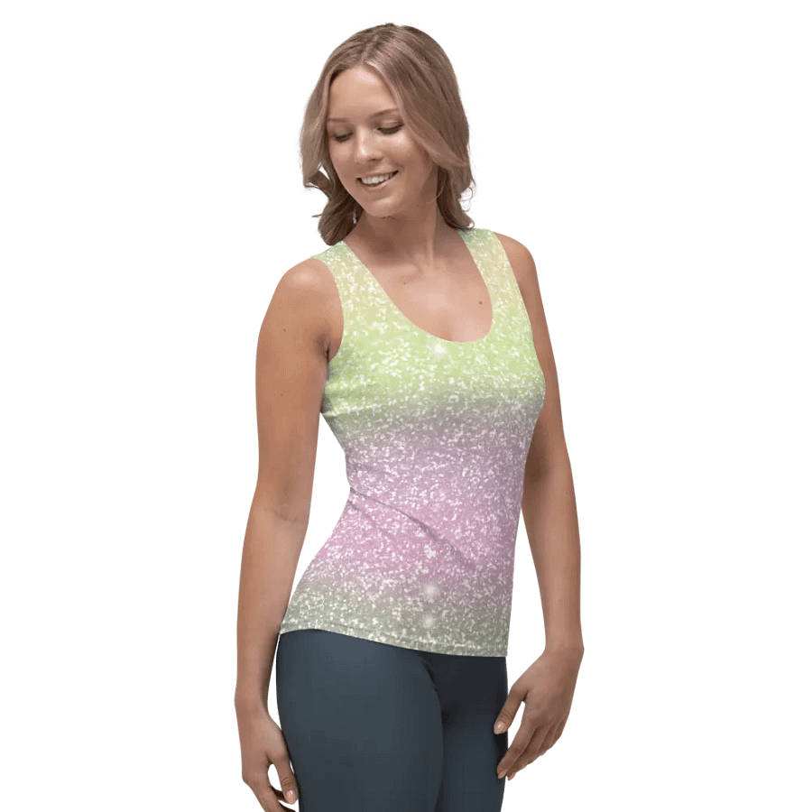 Glitter Unicorn Texture Design Tank Top (12) product image (6)