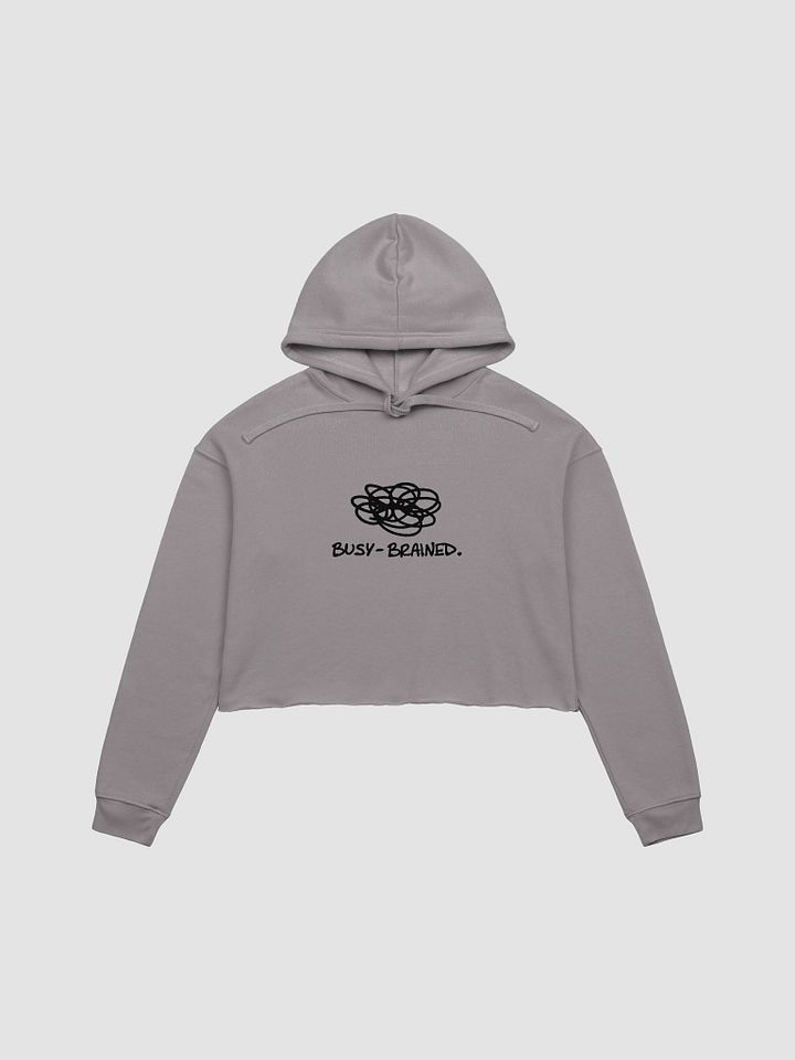 BUSY-BRAINED cropped fleece hoodie product image (2)