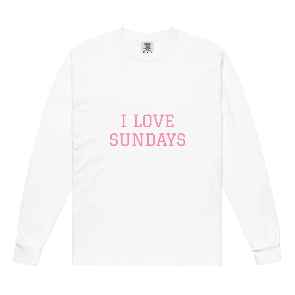 I LOVE SUNDAYS Long Sleeve Shirt product image (2)