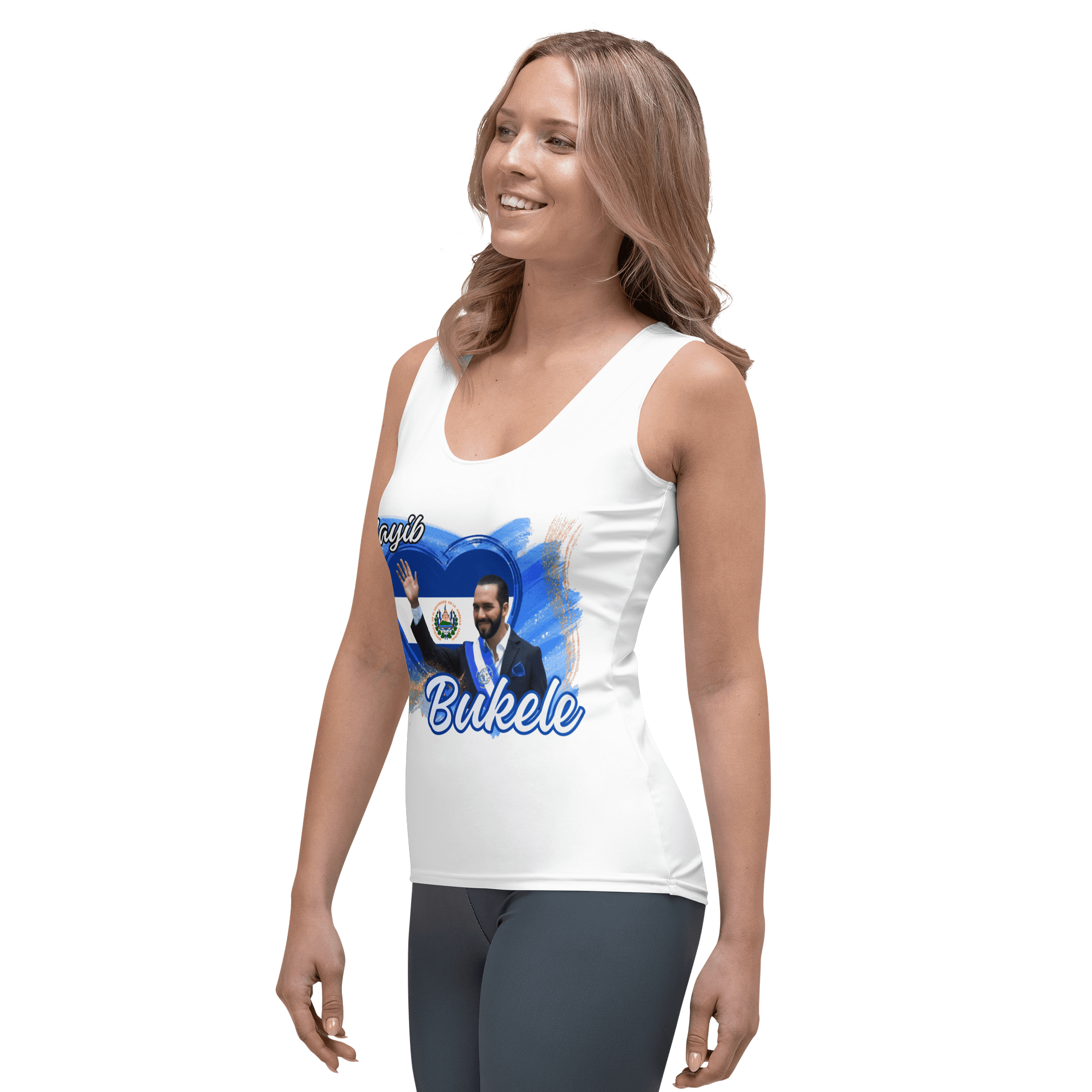 Salvadoran President Waving Flag Women's Tank Top product image (3)
