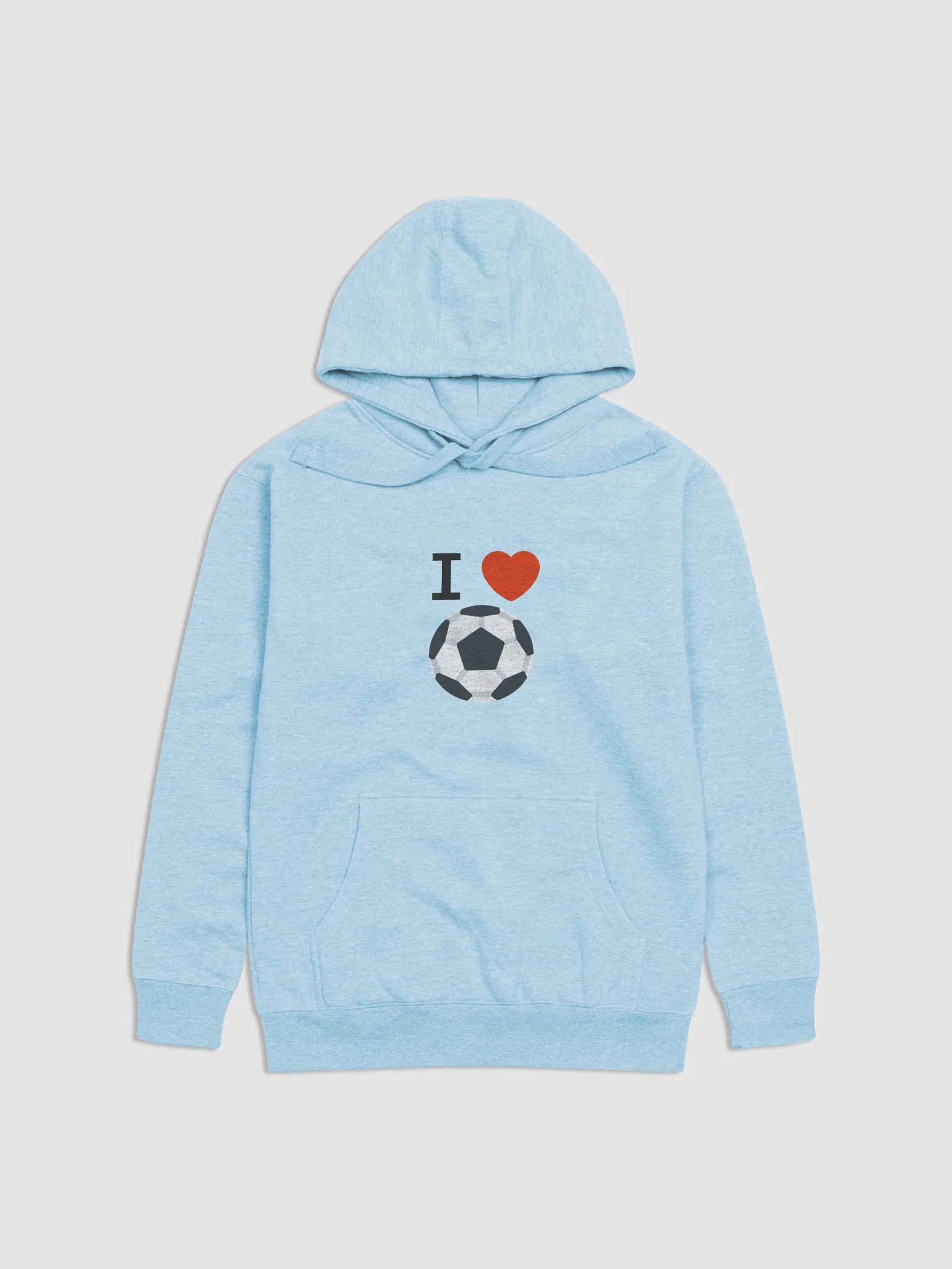 I Love Soccer Hoodie product image (1)