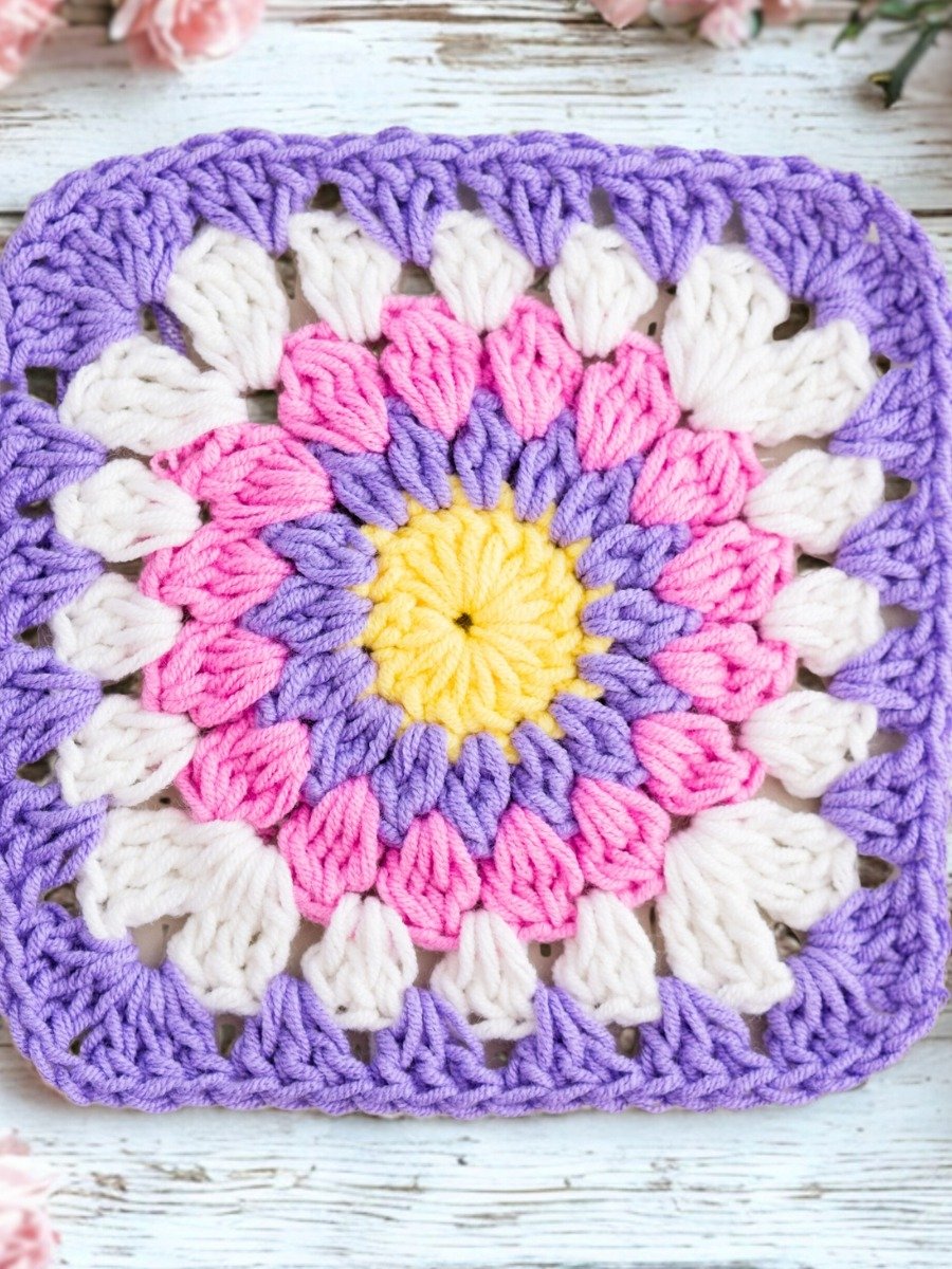 Delightful Days Dress | Crochet Sunburst Granny Square Dress Pattern | Baby to Kids Sizes 0-10 | PDF Pattern product image (5)