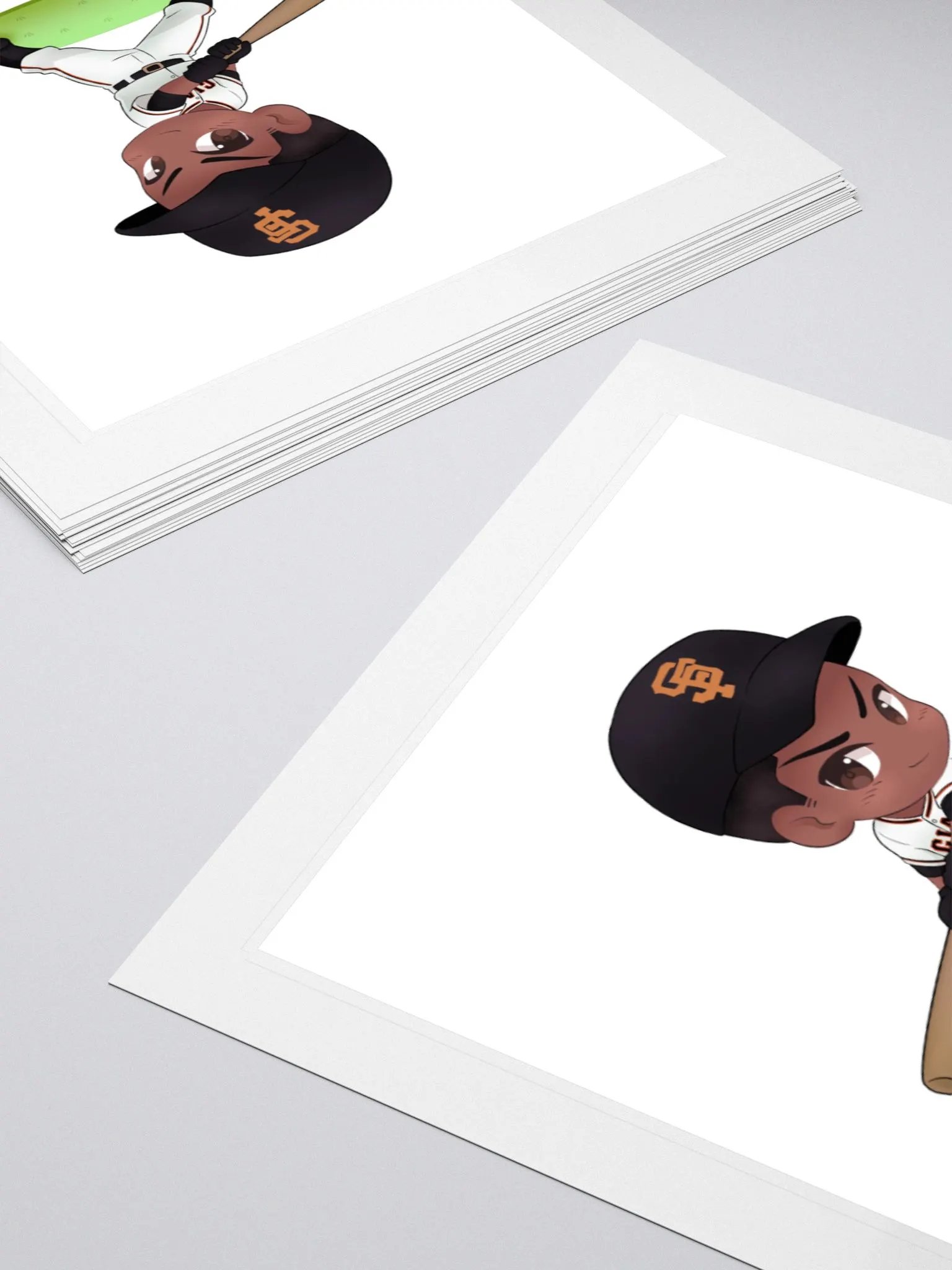 Chibi Willie Mays Kiss Cut Stickers product image (4)
