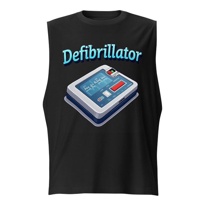 Heartbeat Defibrillator Muscle Tank product image (1)