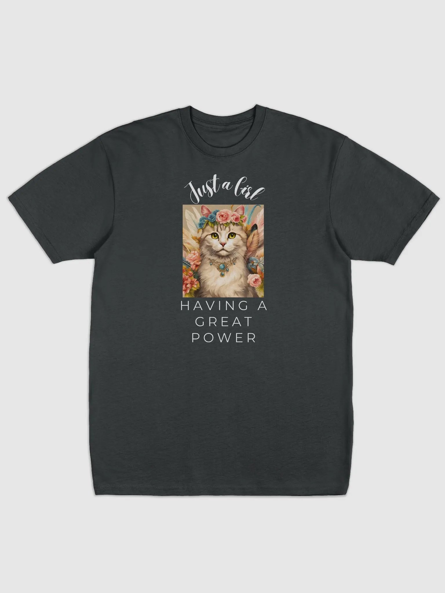 Regal Feline Flower Crown Tee product image (1)