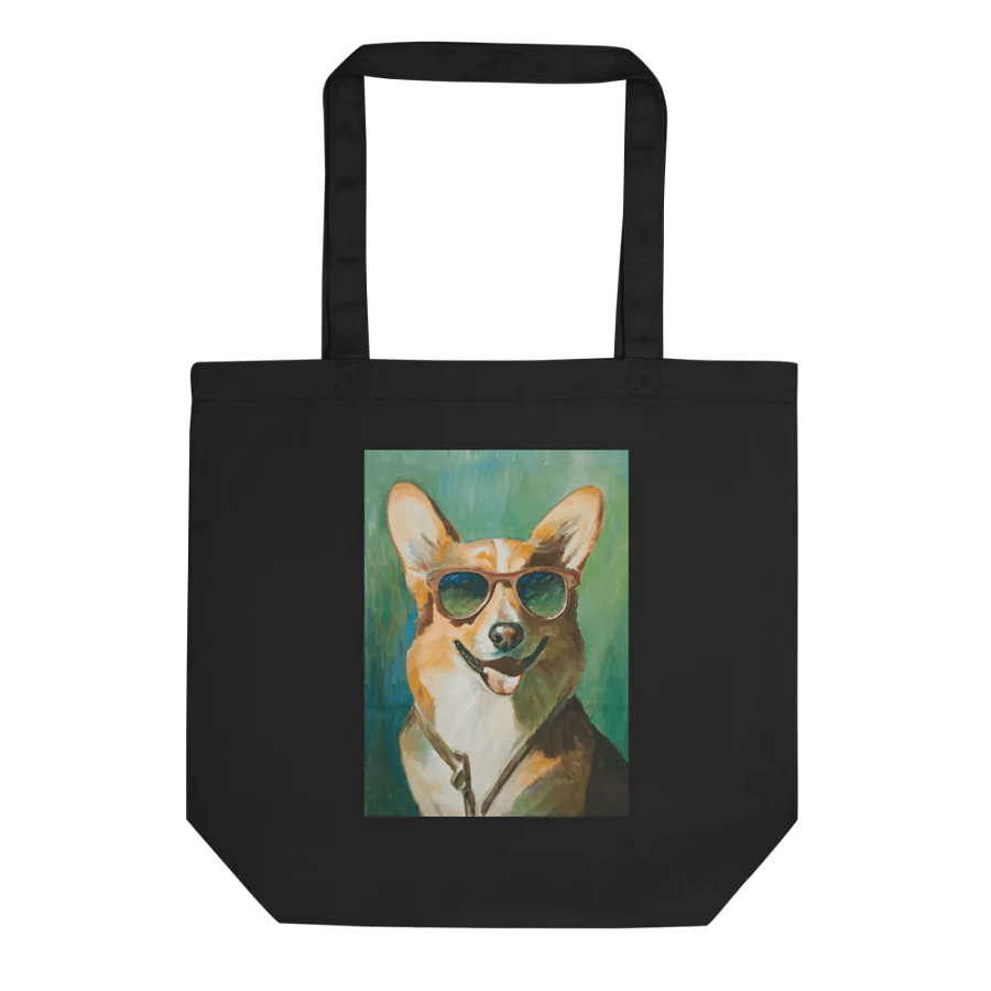 Cool Corgi Sunglasses Painting - dogPXL Artistic series Eco Tote product image (1)