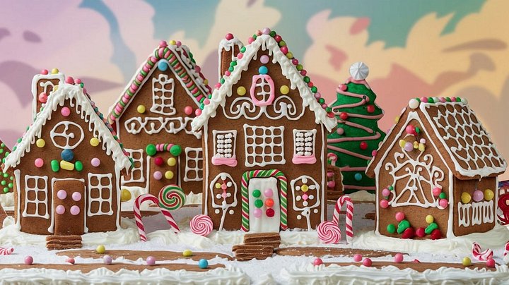 Gingerbread Cottage in Winter Wonderland - Frame TV II product image (1)