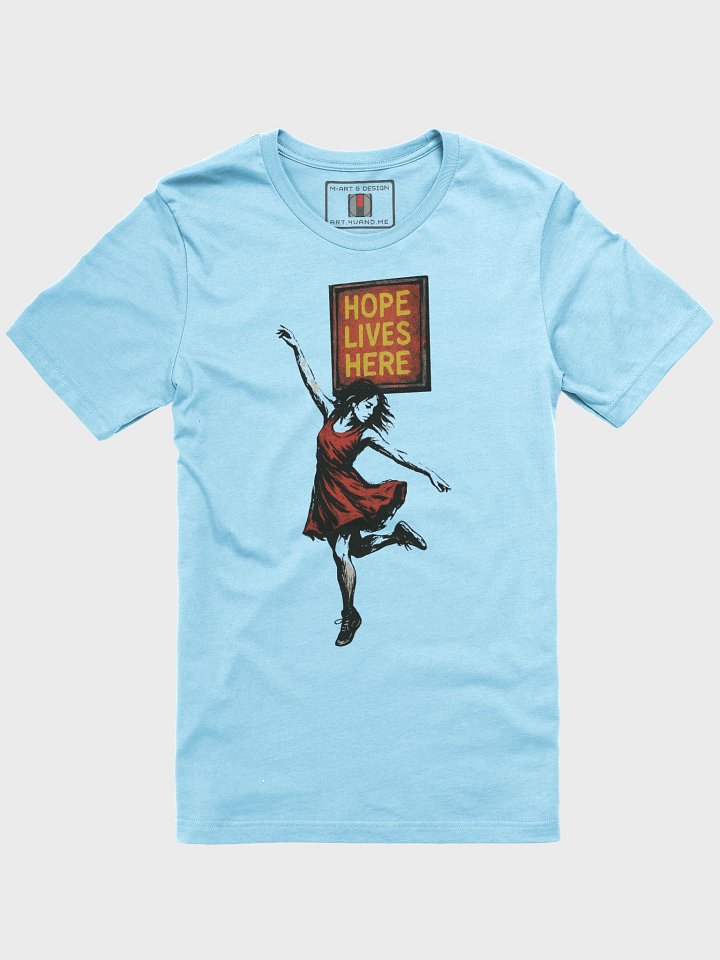 “Hope Lives Here” Urban Street Art T-Shirt – Graffiti-Style Wall Mural Print product image (9)