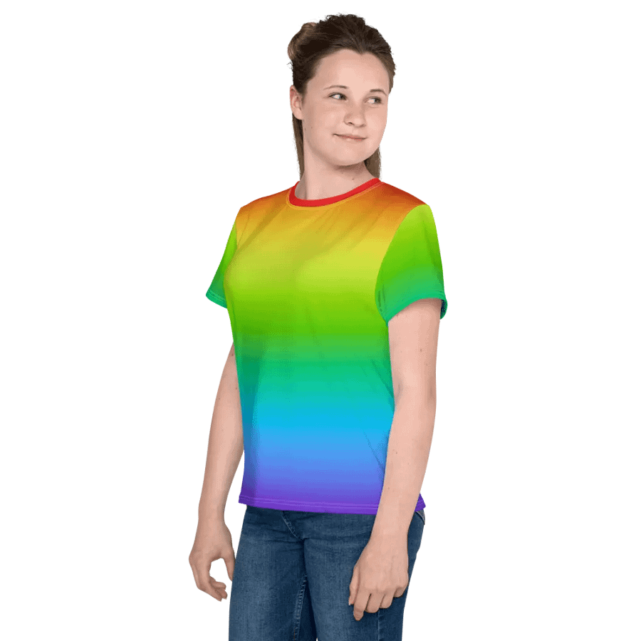 Rainbow Youth Crew Neck T-Shirt product image (7)