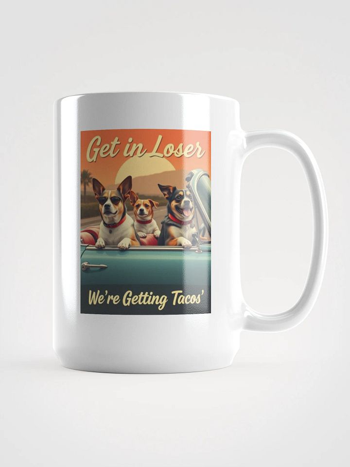 Dogs Road Trip White Glossy Mug product image (1)