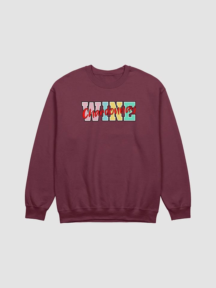 Wine Chardonnay Block Letters Sweatshirt product image (5)