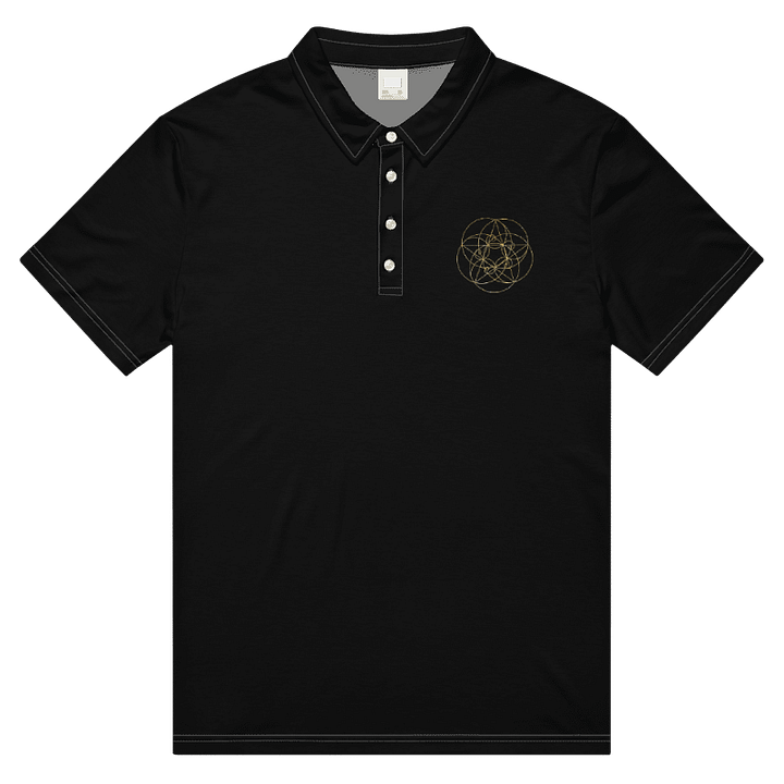 Golden fibo Geometric Men's Polo Shirt product image (1)