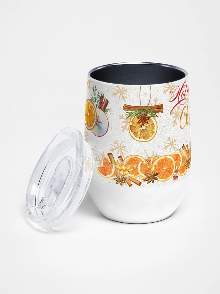 Spiced Holiday Cheers Wine Tumbler gift for moms dads colleagues friends product image (2)