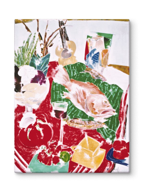Still Life with Fish 2 (1985) on canvas (30" x 40") product image (2)