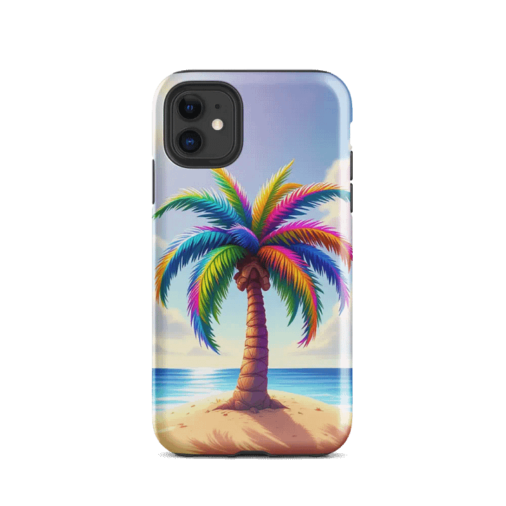 Rainbow Palm Paradise Phone Case - Protect Your Phone in Style! product image (24)
