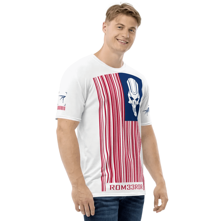 ROM33ROR American Flag Shirt White (AOP) product image (4)