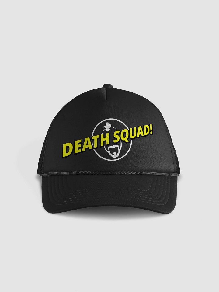 Death Squad Superhero Foam Trucker Hat Black product image (1)