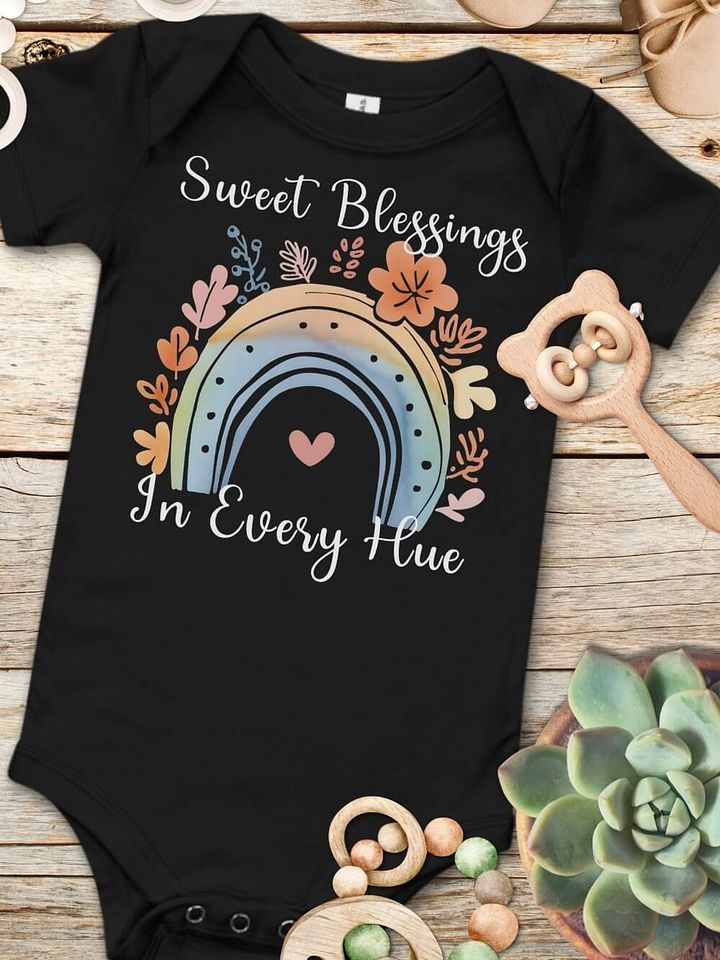 Sweet Blessings In Every Hue Boho Baby One Piece product image (1)
