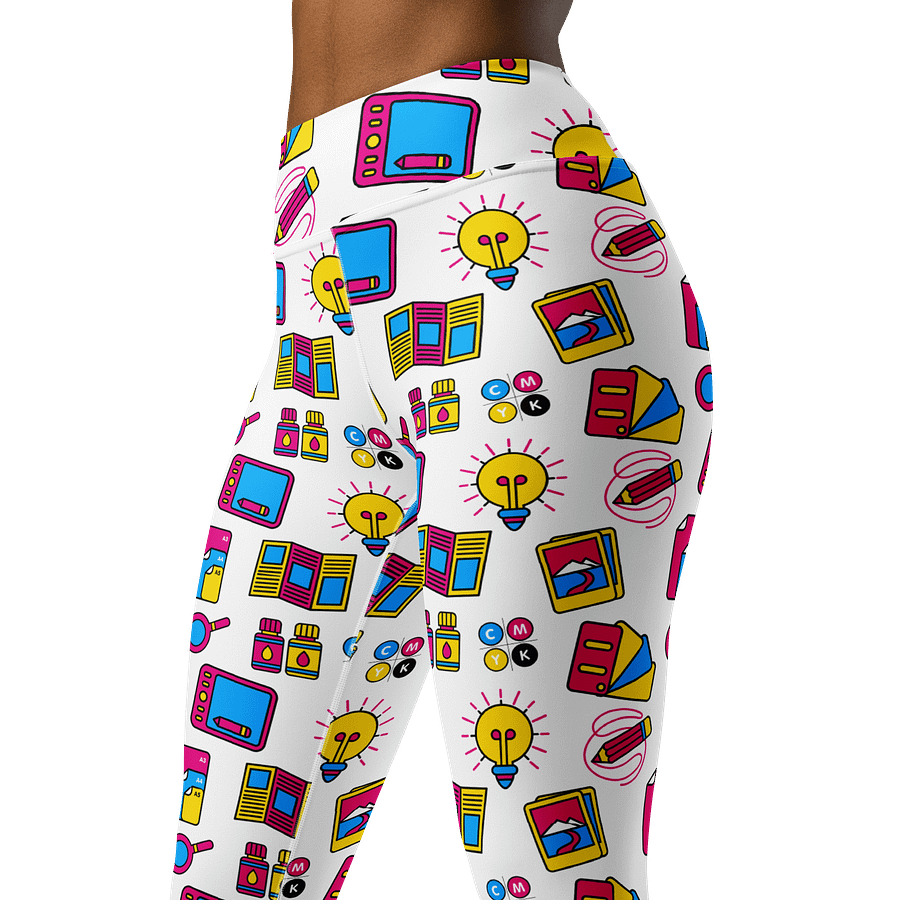 Playful Palette High-Waisted Leggings - Nostalgic Design Activewear product image (4)