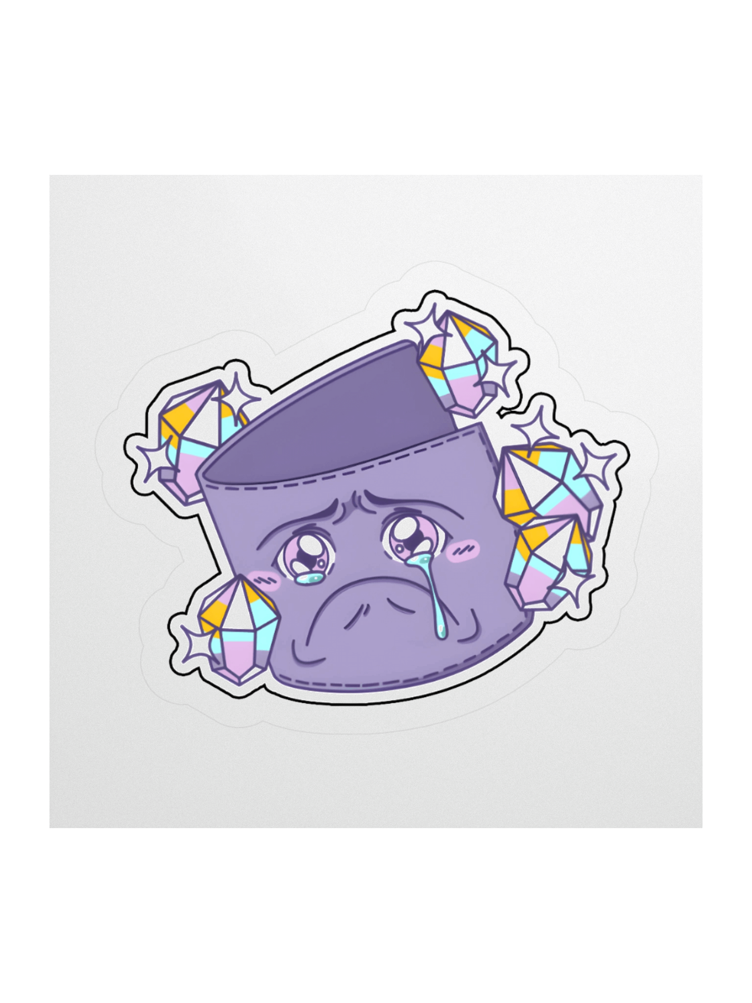 Sad Wallet-Kun Sticker product image (2)
