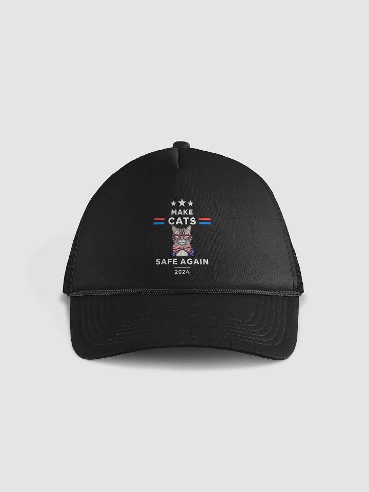 Make Cats Safe Again Funny Cat Election 2024 Debate Quote Hat product image (9)