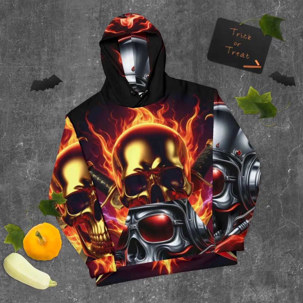 Gold and Silver All-Over Print - Unisex Hoodie #40 product image (9)