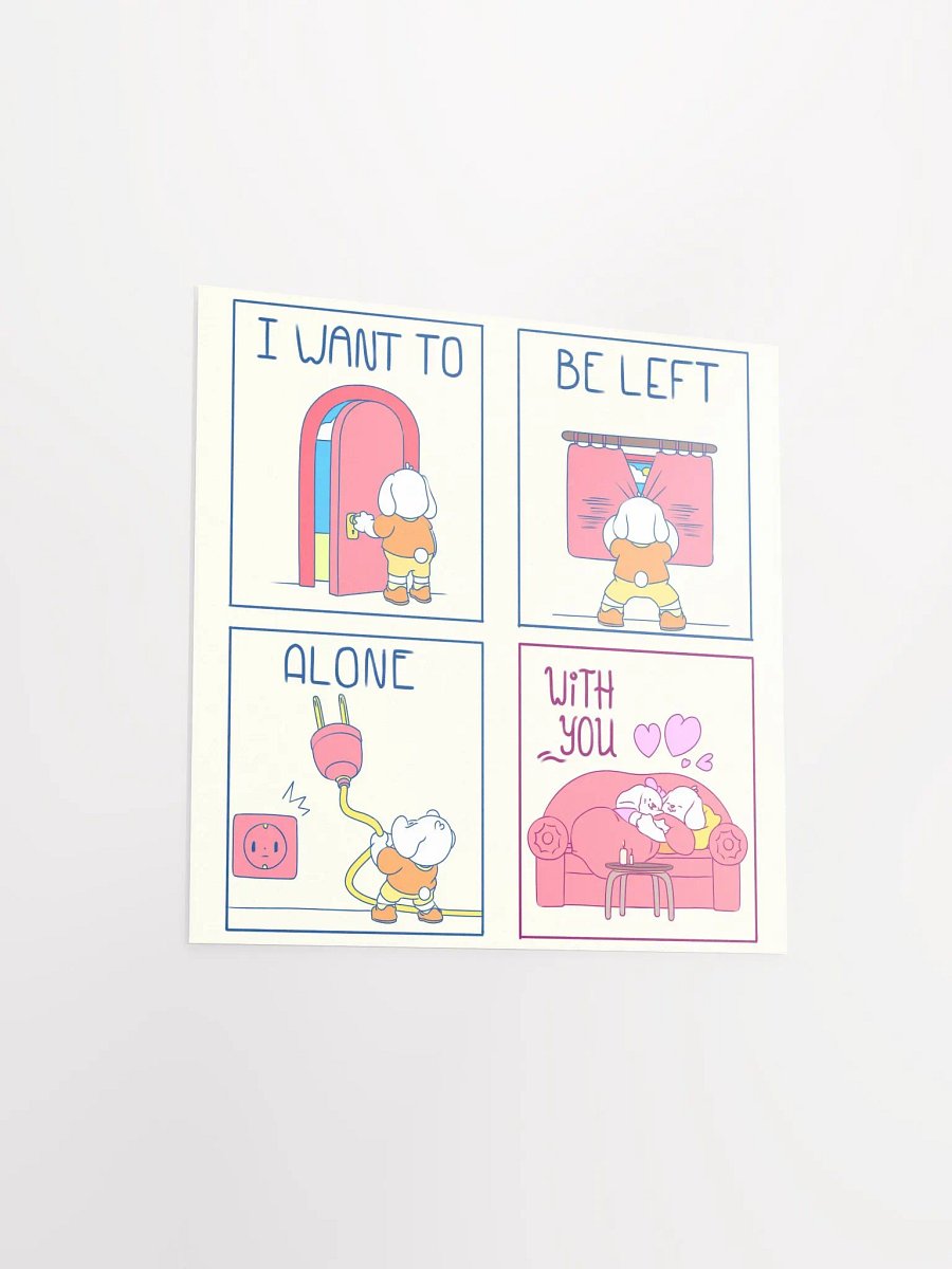 Chub and Buff Mini "Alone" Paper Print product image (3)