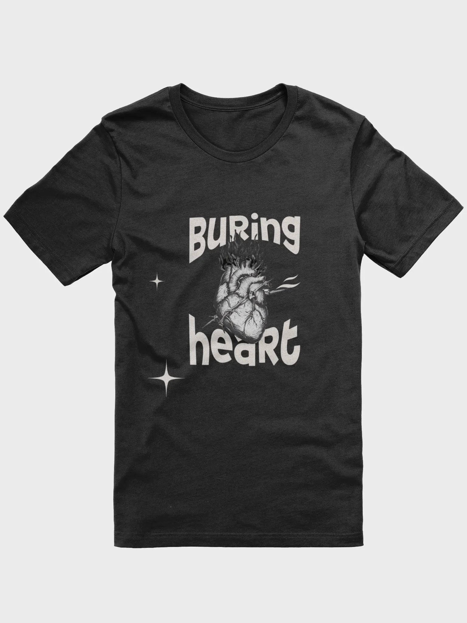 Burning Heart Flames T-Shirt product image (1)