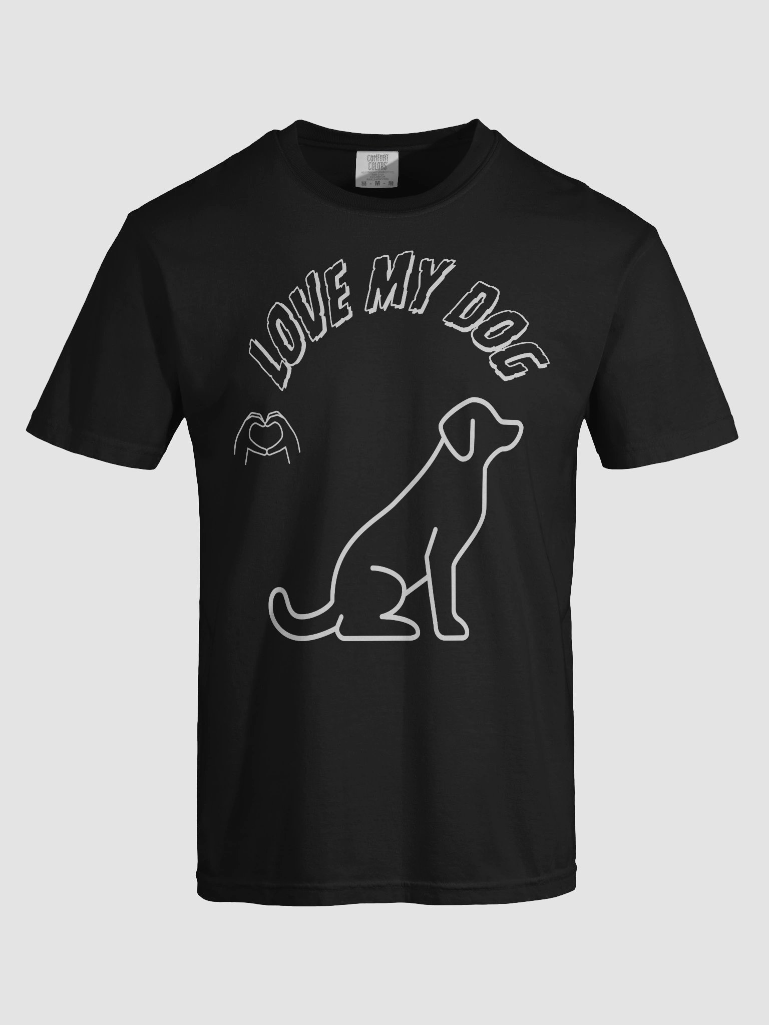 Love My Dog Heavyweight Cotton T-Shirt product image (86)
