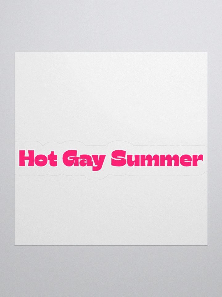 Hot Gay Summer Sticker product image (1)