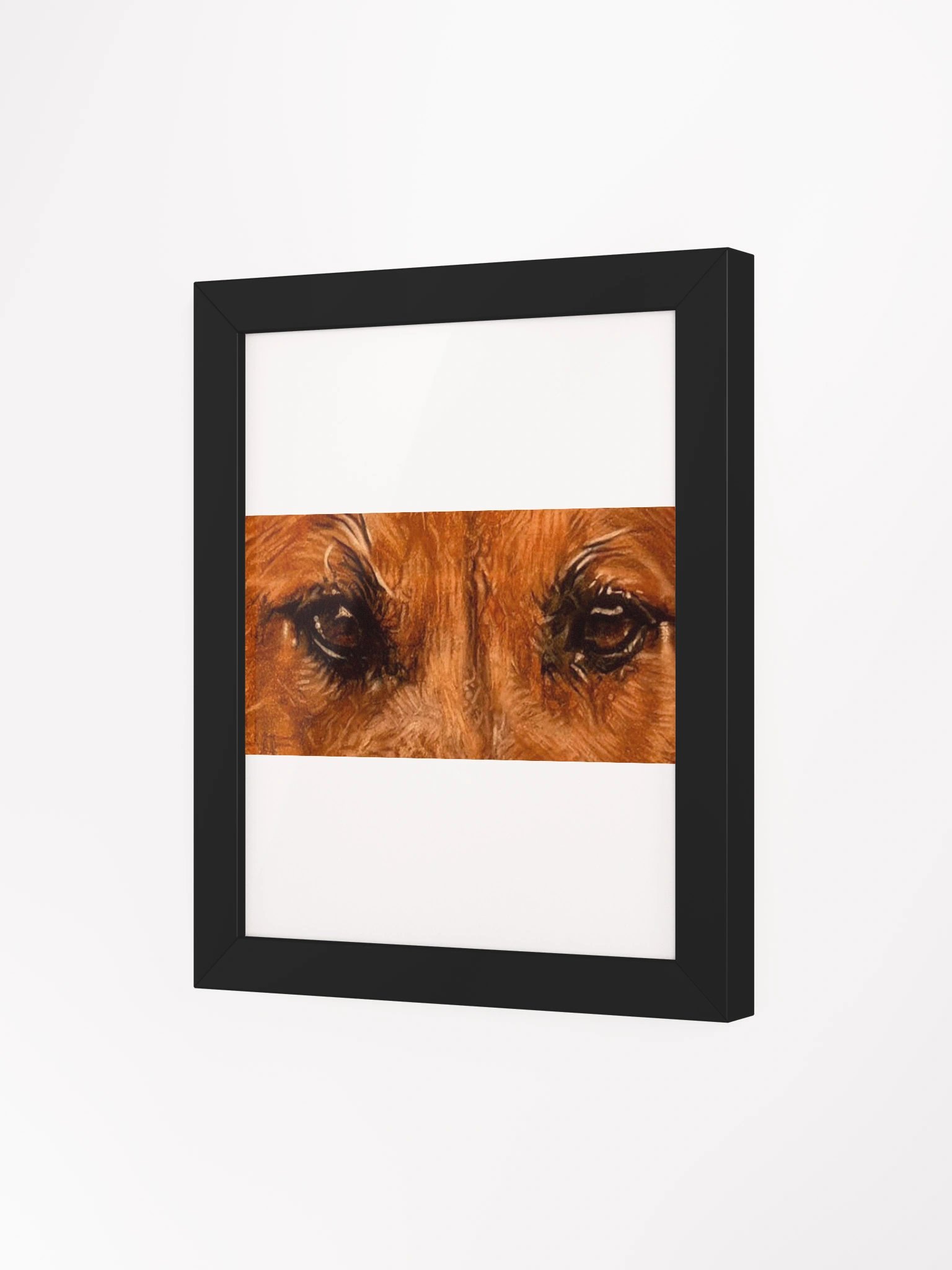 Black Mouth Cur Eyes Colored Pencil Framed product image (3)
