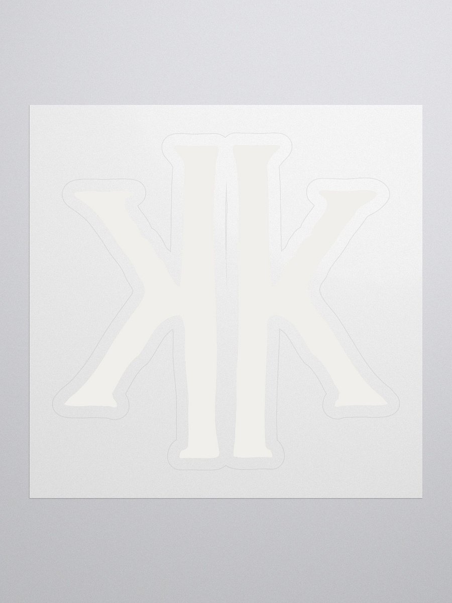 White Logo Sticker product image (1)