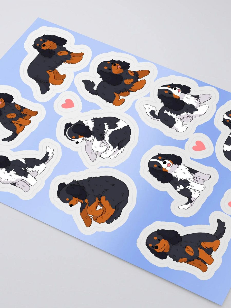 Cavalier King Charles Spaniel Adorable Dog Sticker Sheet product image (3)