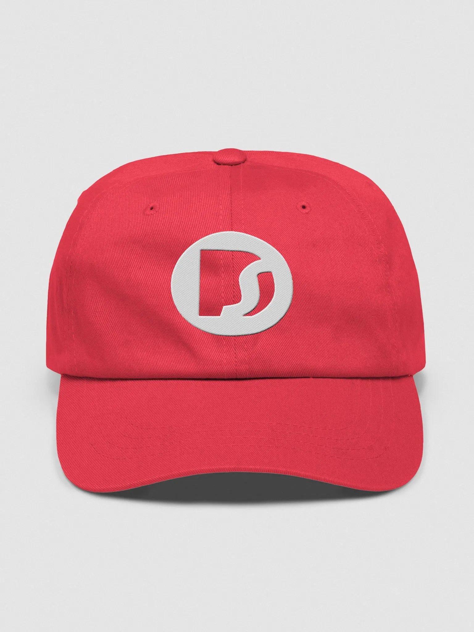 DS OG Logo Dad Cap White/Cranberry product image (1)