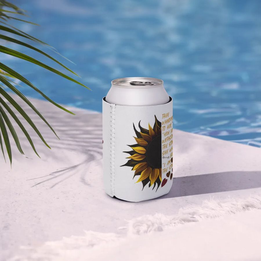 I Am the Storm Sunflower Can Cooler product image (8)