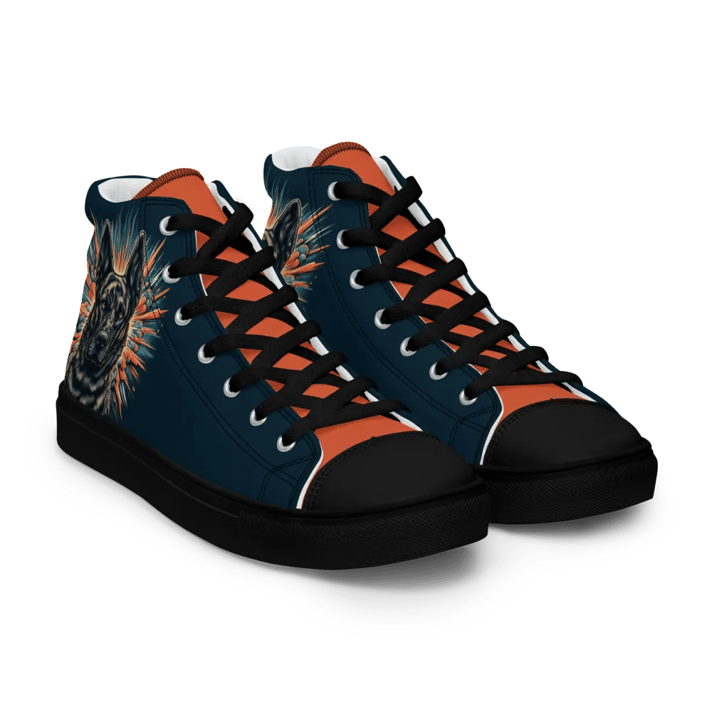 Dutch Shepherd Women's K9 Malinois Canvas High Tops product image (7)