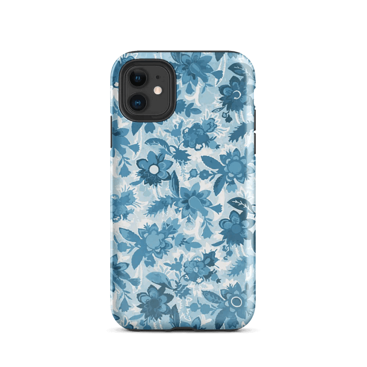 Blue Floral Fantasy iPhone® Tough Case product image (24)