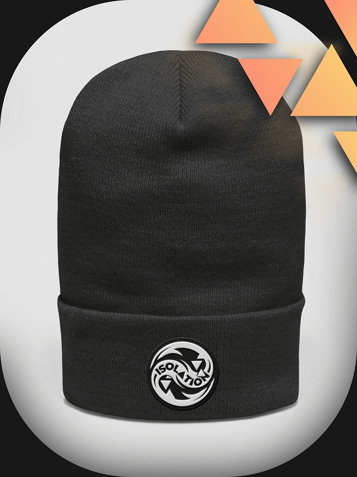 ISOL▲TION — 2024 LOGO — CUFFED BEANIE — WHITE product image (1)
