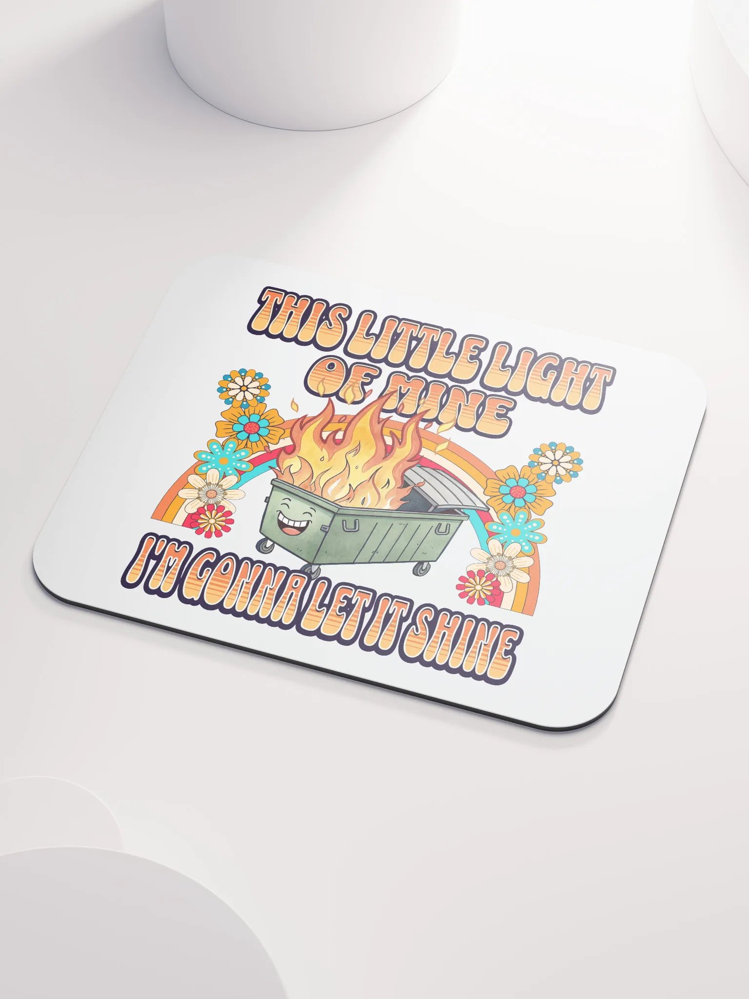 This Little Light Of Mine Dumpster Fire Mouse Pad product image (3)